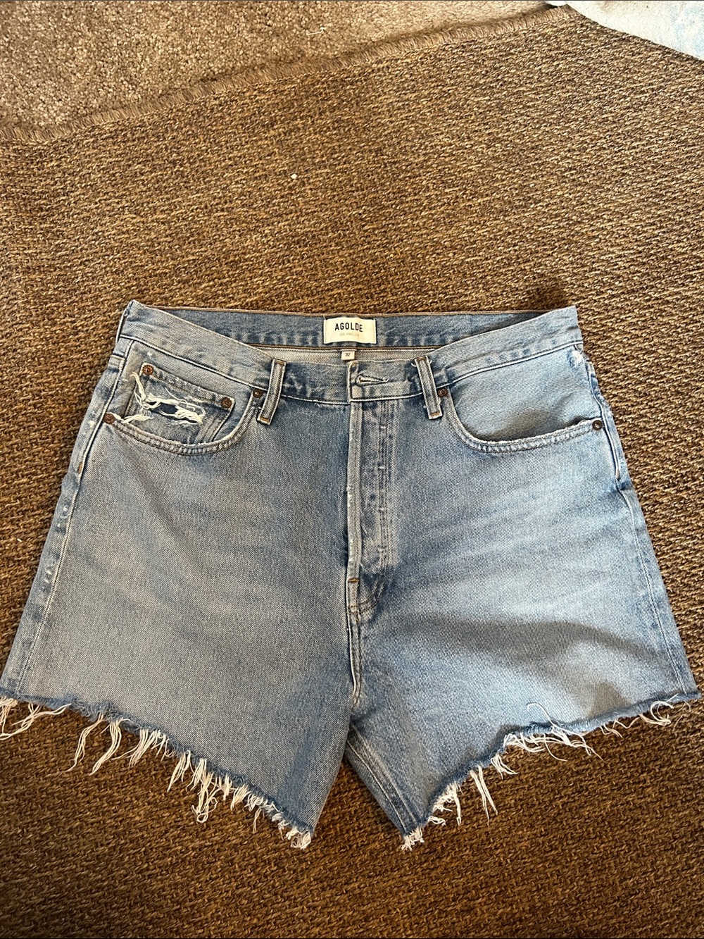 Agolde 3” shorts Light Wash Denim Shorts